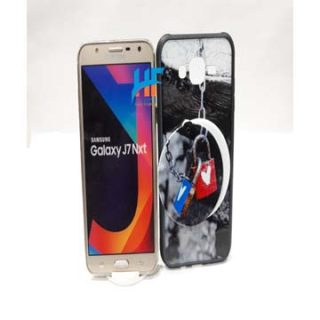 Cute Mirror Silicon Case For Samsung Galaxy J7/J7Nxt (Black)