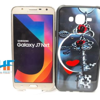 Cute Mirror Silicon Case For Samsung Galaxy J7/J7Nxt (Blue)