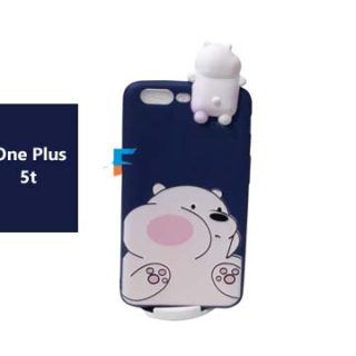 One Plus 5t Cute 3D Cartoon Panda Fancy Case