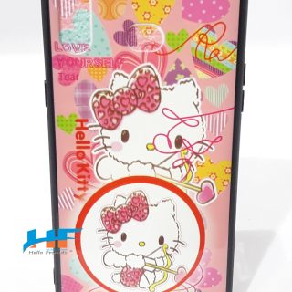  Cute Printed Kitty Case For Samsung Galaxy A6S  (Pink )