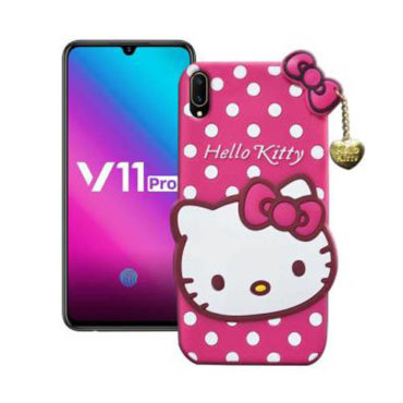Vivo V11 Pro  3D Hello Kitty Back Rubber Covers 