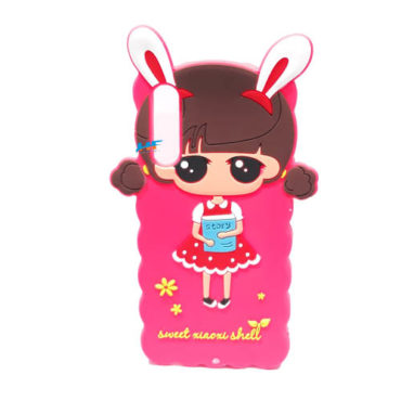  Xiomi Redmi A3 (Grip Case) Cute 3D Doll Rubber Back Covers
