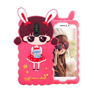  Xiomi Redmi 5 (Grip Case) Cute 3D Doll Rubber Back Covers