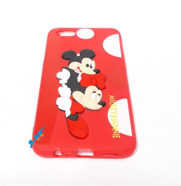 Oppo A1K Cute Mickey & Minnie Silicon 3D Cartoon Case - Image 3