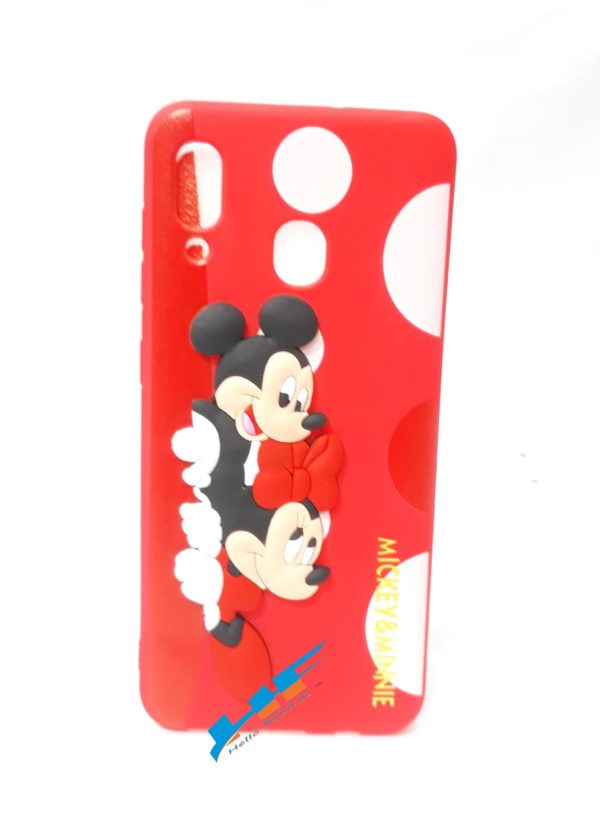 Samsung Galaxy  A20/A30 Cute Mickey & Minnie Silicon 3D Cartoon Case - Image 9