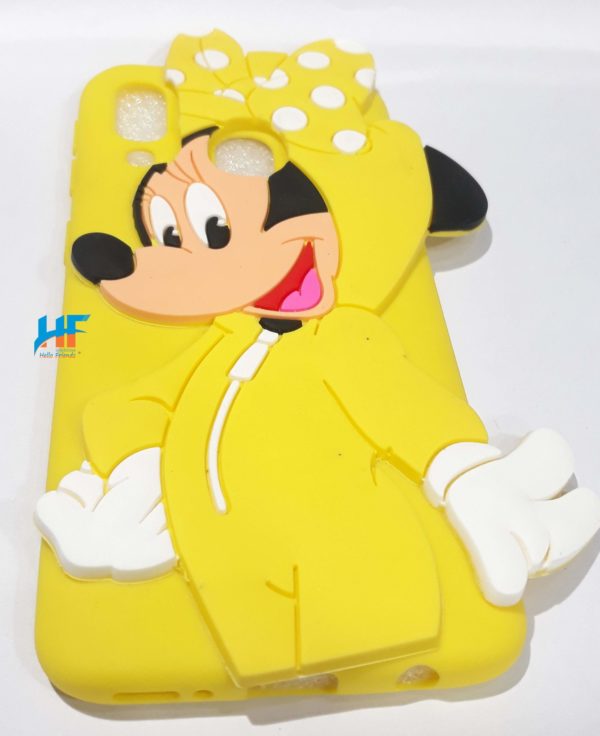 Cute Minnie 3D Cartoon Case For Samsung Galaxy M20 ( Yellow) - Image 4