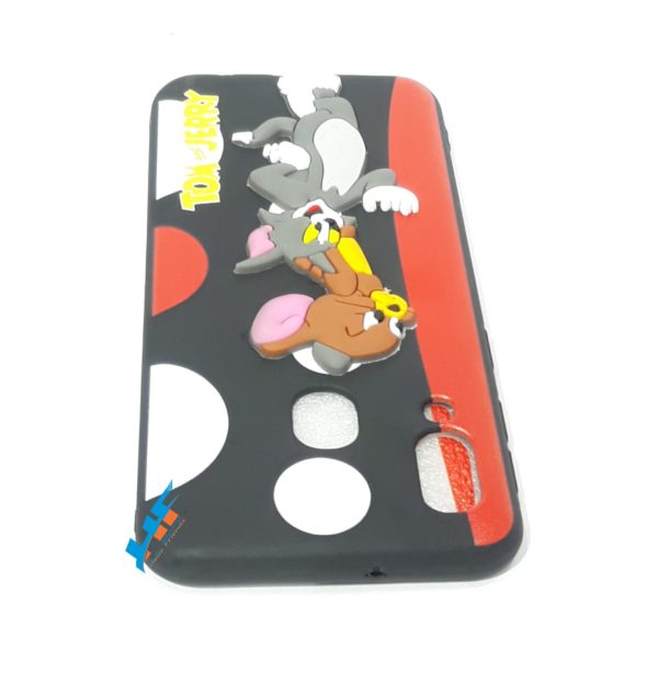 Samsung Galaxy A40 Cute Tom And Jerry Silicon 3D Cartoon Case - Image 3