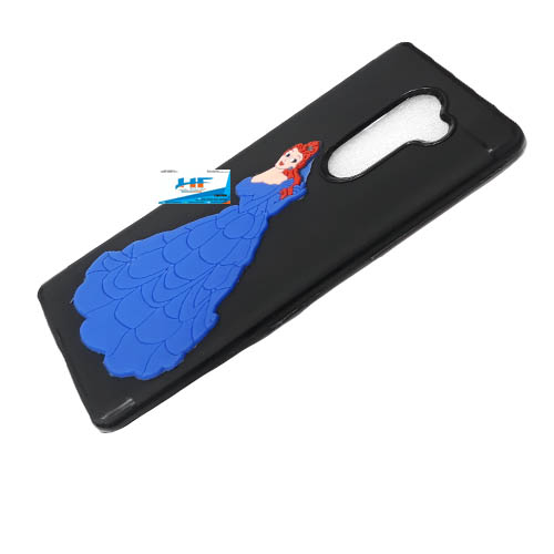 Honor 6x (Blue) Princess2 3D Sticker Soft Silicone Phone Case - Image 5