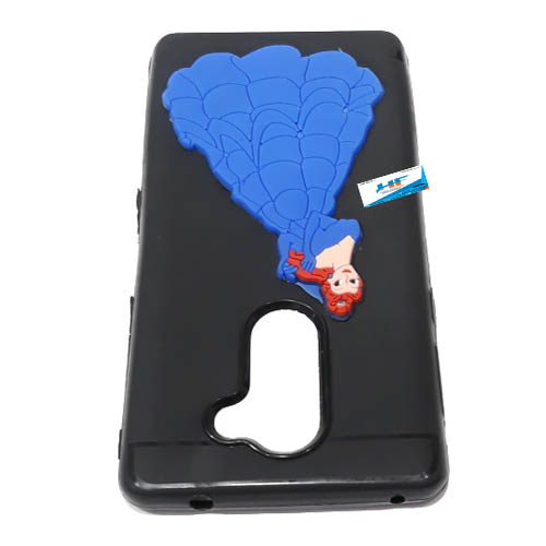 Honor 6x (Blue) Princess2 3D Sticker Soft Silicone Phone Case - Image 4