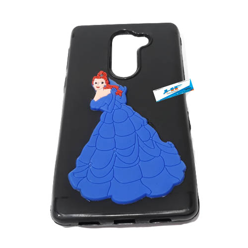 Honor 6x (Blue) Princess2 3D Sticker Soft Silicone Phone Case - Image 2