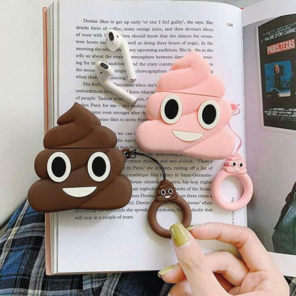 Airpods 1 & 2 POOP Brown EMOJI Cartoon Earphone Cover - Image 5