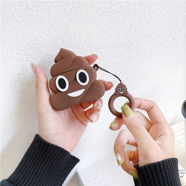 Airpods 1 & 2 POOP Brown EMOJI Cartoon Earphone Cover