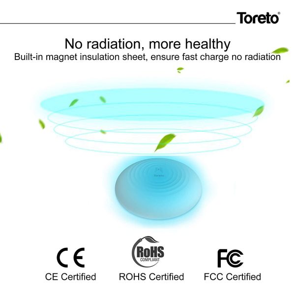 Toreto Magik-506, Qi-Certified Fast Wireless Charger, Charging iPad Compatible - Image 4