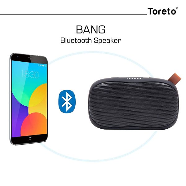 Toreto Bang-307, 6W Portable Wireless Bluetooth Speaker With Mic - Image 2