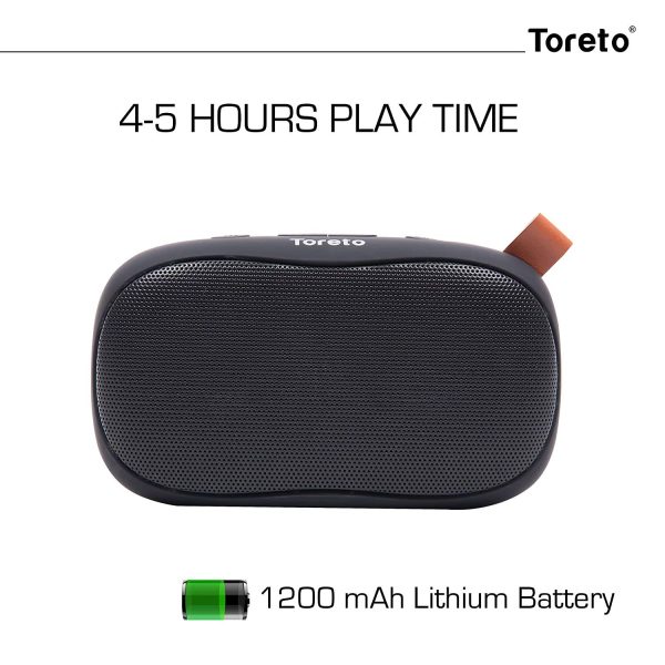 Toreto Bang-307, 6W Portable Wireless Bluetooth Speaker With Mic - Image 5