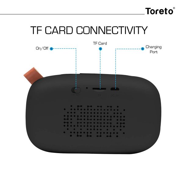 Toreto Bang-307, 6W Portable Wireless Bluetooth Speaker With Mic - Image 6