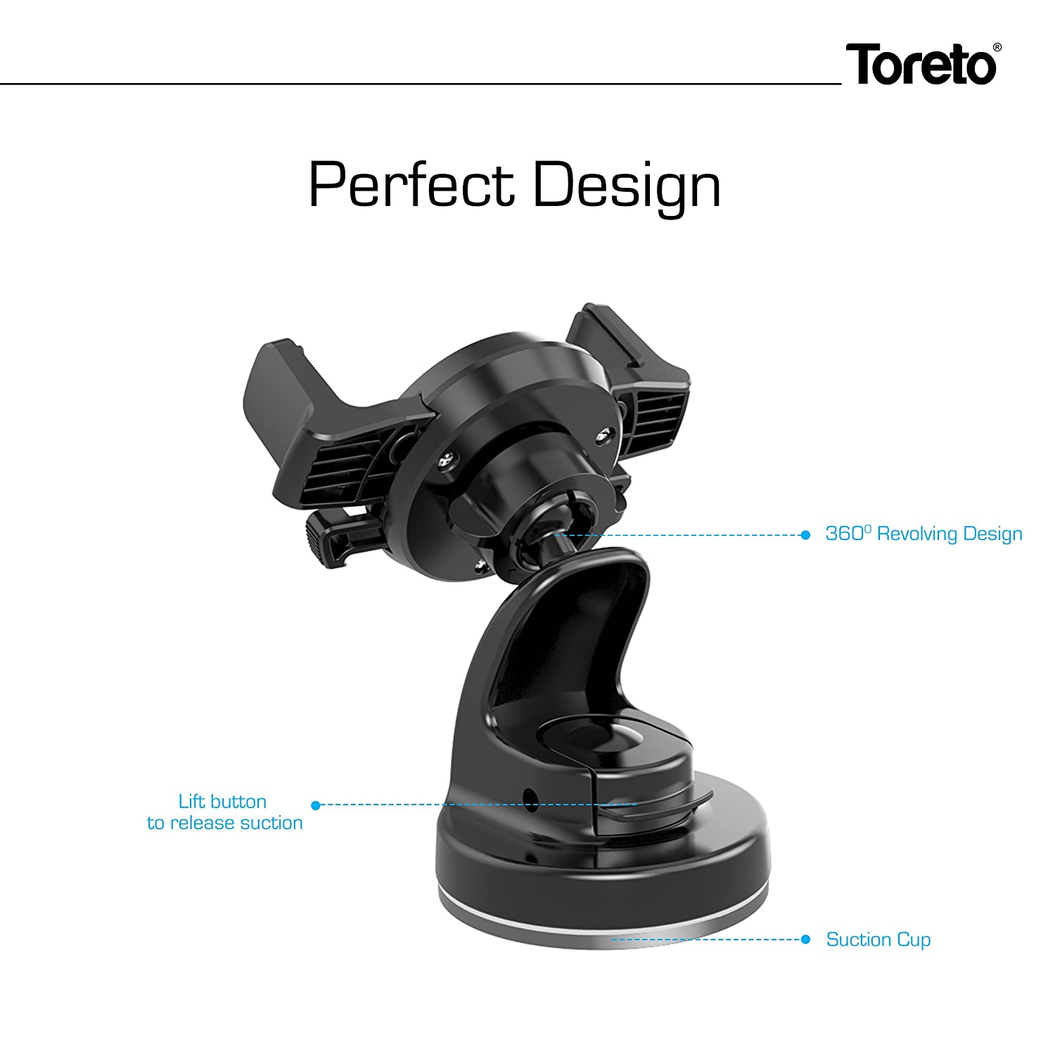 Toreto Multi Function Car Mobile Holder Grasp 3 "-TOR 157 - Image 4