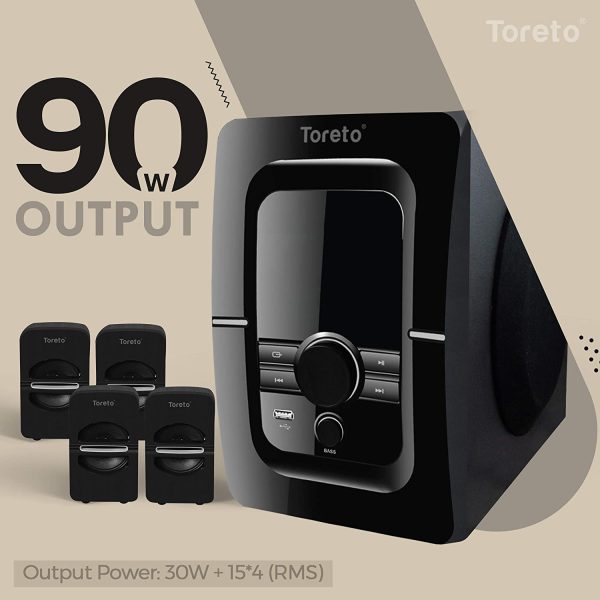 Toreto Tango + 4.1 Multimedia Home Theatre 90W Speaker - Image 3