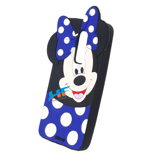 One Plus 6 3D Mickey Mouse Soft Rubber Cartoon Back Cover Case (Blue) - Image 2