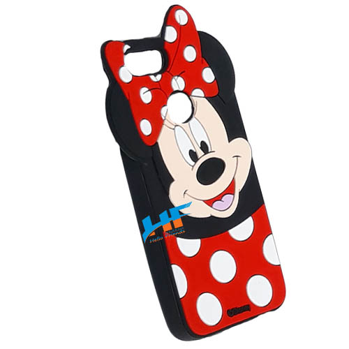 Honor 9 Lite / 9N 3D Mickey Mouse Soft Rubber Cartoon Back Cover Case (Red) - Image 3