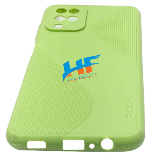 Samsung Galaxy A12 / M12 Full Camera Protection Matte Finish Cover (Parrot Green, Camera Bump Protector) - Image 2