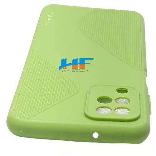 Samsung Galaxy A12 / M12 Full Camera Protection Matte Finish Cover (Parrot Green, Camera Bump Protector) - Image 3