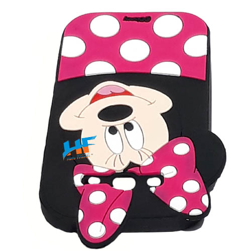 Samsung Galaxy Grand i9060 / i9082 3D Mickey Mouse Soft Rubber Cartoon Back Cover Case (Pink) - Image 6