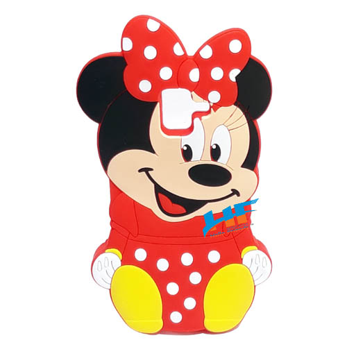 Samsung Galaxy A6 / J6 / On6 3D Mickey Mouse Soft Rubber Cartoon Back Cover Case (Black)