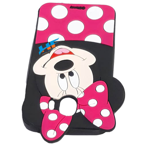 Samsung Galaxy J4 3D Mickey Mouse Soft Rubber Cartoon Back Cover Case (Pink) - Image 5
