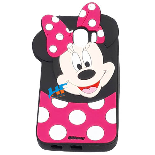 Samsung Galaxy J4 3D Mickey Mouse Soft Rubber Cartoon Back Cover Case (Pink) - Image 6
