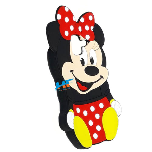 Samsung Galaxy A6 / J6 / On6 3D Mickey Mouse Soft Rubber Cartoon Back Cover Case (Black) - Image 2