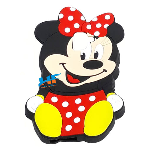 Samsung Galaxy A6 / J6 / On6 3D Mickey Mouse Soft Rubber Cartoon Back Cover Case (Black) - Image 7