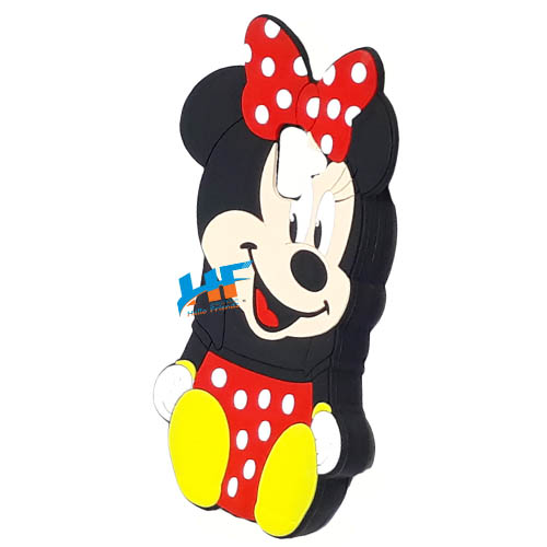 Samsung Galaxy A6 / J6 / On6 3D Mickey Mouse Soft Rubber Cartoon Back Cover Case (Black) - Image 3
