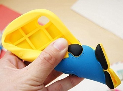 Samsung Galaxy J7 Pro Cute 3D Cartoon Rubber Minions Case - Image 2