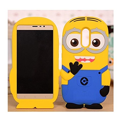 Samsung Galaxy J7 Pro Cute 3D Cartoon Rubber Minions Case - Image 3
